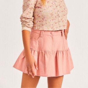 LoveShackFancy Dock Pink Skirt